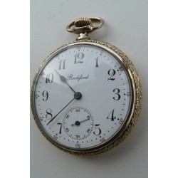 Reloj Bolsillo Rockford Suizo En Oro 17 Rubis Año 1920
